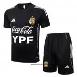 Chandal del Argentina 25-26 Manga Corta Negro - Pantalon Corto