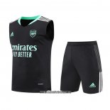 Chandal del Arsenal 22-23 Sin Mangas Negro