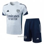 Chandal del Arsenal 25-26 Manga Corta Gris - Pantalon Corto