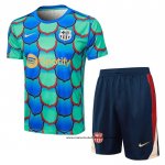Chandal del Barcelona 24-25 Manga Corta Verde - Pantalon Corto