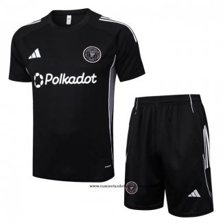 Chandal del Inter Miami 25-26 Manga Corta Negro - Pantalon Corto