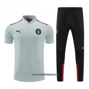 Conjunto Polo del Manchester City 22-23 Gris