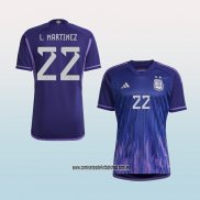 Jugador Segunda Camiseta Argentina L.Martinez 2022