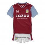 Primera Camiseta Aston Villa Nino 22-23