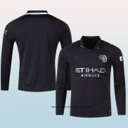 Segunda Camiseta Manchester City 25-26 Manga Larga