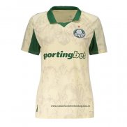 Segunda Camiseta Palmeiras Mujer 2025 Amarillo