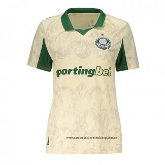 Segunda Camiseta Palmeiras Mujer 2025 Amarillo