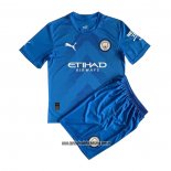 Camiseta Manchester City Portero Nino 22-23 Azul