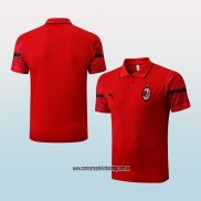 Camiseta Polo del AC Milan 22-23 Rojo