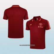 Camiseta Polo del Manchester United 23-24 Rojo