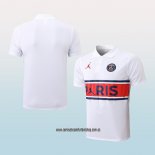 Camiseta Polo del Paris Saint-Germain Jordan 22-23 Blanco