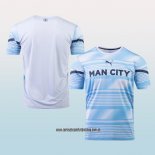 Camiseta Pre Partido del Manchester City 2022 Azul