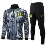 Chandal de Chaqueta del Brasil Jesus Nino 24-25 Negro