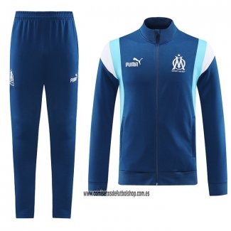 Chandal de Chaqueta del Olympique Marsella 23-24 Azul