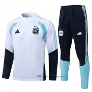 Chandal de Sudadera del Argentina Nino 25-26 Blanco