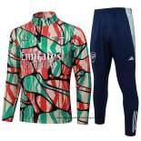 Chandal de Sudadera del Arsenal Nino 24-25 Rojo Verde