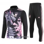 Chandal de Sudadera del Japon Dragon 24-25 Negro y Rosa