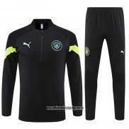 Chandal de Sudadera del Manchester City 22-23 Negro