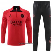 Chandal de Sudadera del Paris Saint-Germain Jordan 22-23 Rojo