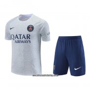 Chandal del Paris Saint-Germain 22-23 Manga Corta Gris - Pantalon Corto