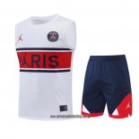 Chandal del Paris Saint-Germain 22-23 Sin Mangas Blanco y Rojo