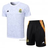 Chandal del Real Madrid 24-25 Manga Corta Blanco - Pantalon Corto
