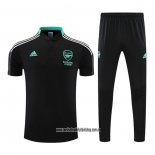 Conjunto Polo del Arsenal 22-23 Negro