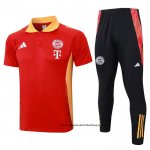 Conjunto Polo del Bayern Munich 24-25 Rojo