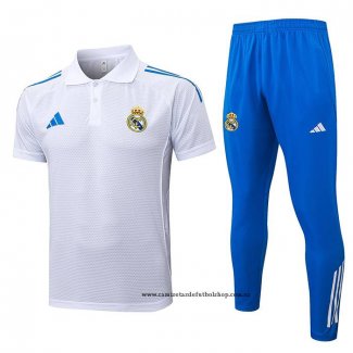Conjunto Polo del Real Madrid 25-26 Azul Blanco