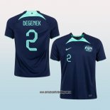 Jugador Segunda Camiseta Australia Degenek 2022