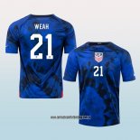Jugador Segunda Camiseta Estados Unidos Weah 2022