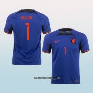 Jugador Segunda Camiseta Paises Bajos Bijlow 2022