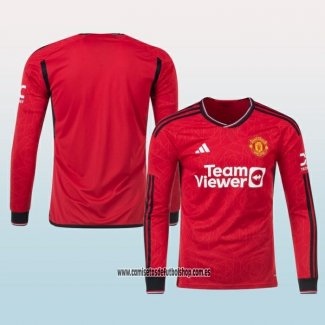 Primera Camiseta Manchester United 23-24 Manga Larga