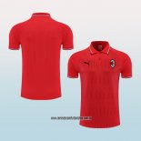 Camiseta Polo del AC Milan 22-23 Rojo