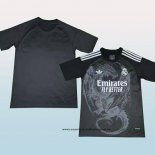 Camiseta Real Madrid Dragon 24-25 Negro Gris Tailandia