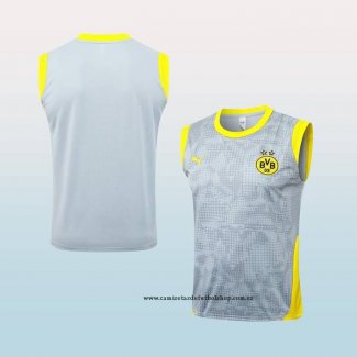 Camiseta de Entrenamiento Borussia Dortmund 25-26 Sin Mangas Gris