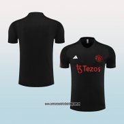 Camiseta de Entrenamiento Manchester United 23-24 Negro