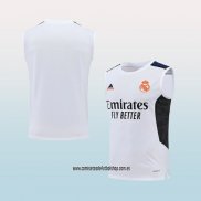 Camiseta de Entrenamiento Real Madrid 22-23 Sin Mangas Blanco