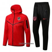 Chandal con Capucha del Atletico Madrid 22-23 Rojo