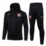 Chandal con Capucha del Barcelona Nino 24-25 Negro