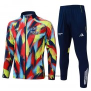 Chandal de Chaqueta del Arsenal 25-26 Rojo Azul Amarillo