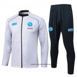 Chandal de Chaqueta del Napoli Nino 25-26 Blanco