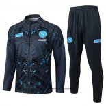 Chandal de Chaqueta del Napoli Nino 25-26 Negro
