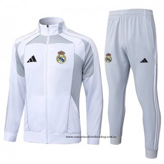Chandal de Chaqueta del Real Madrid 25-26 Blanco Gris
