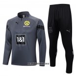 Chandal de Sudadera del Borussia Dortmund 22-23 Gris