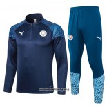 Chandal de Sudadera del Manchester City 23-24 Azul Oscuro