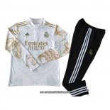 Chandal de Sudadera del Real Madrid Dragon 24-25 Blanco