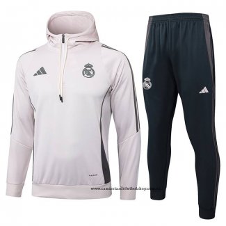 Chandal de Sudadera del Real Madrid Nino 24-25 Rosa