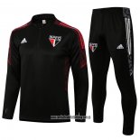 Chandal de Sudadera del Sao Paulo 21-22 Negro