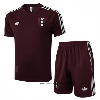 Chandal del Ajax 25-26 Manga Corta Rojo - Pantalon Corto